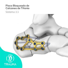 Placa Bloqueada de Calcaneo de Titanio