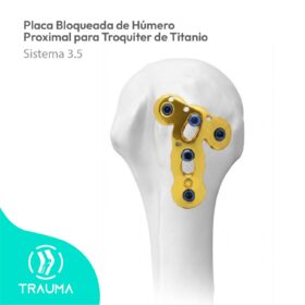 Placa Bloqueada de Húmero Proximal para Troquiter de Titanio