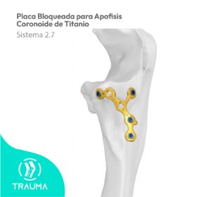 Placa Bloqueada para Apofisis Coronoide de Titanio